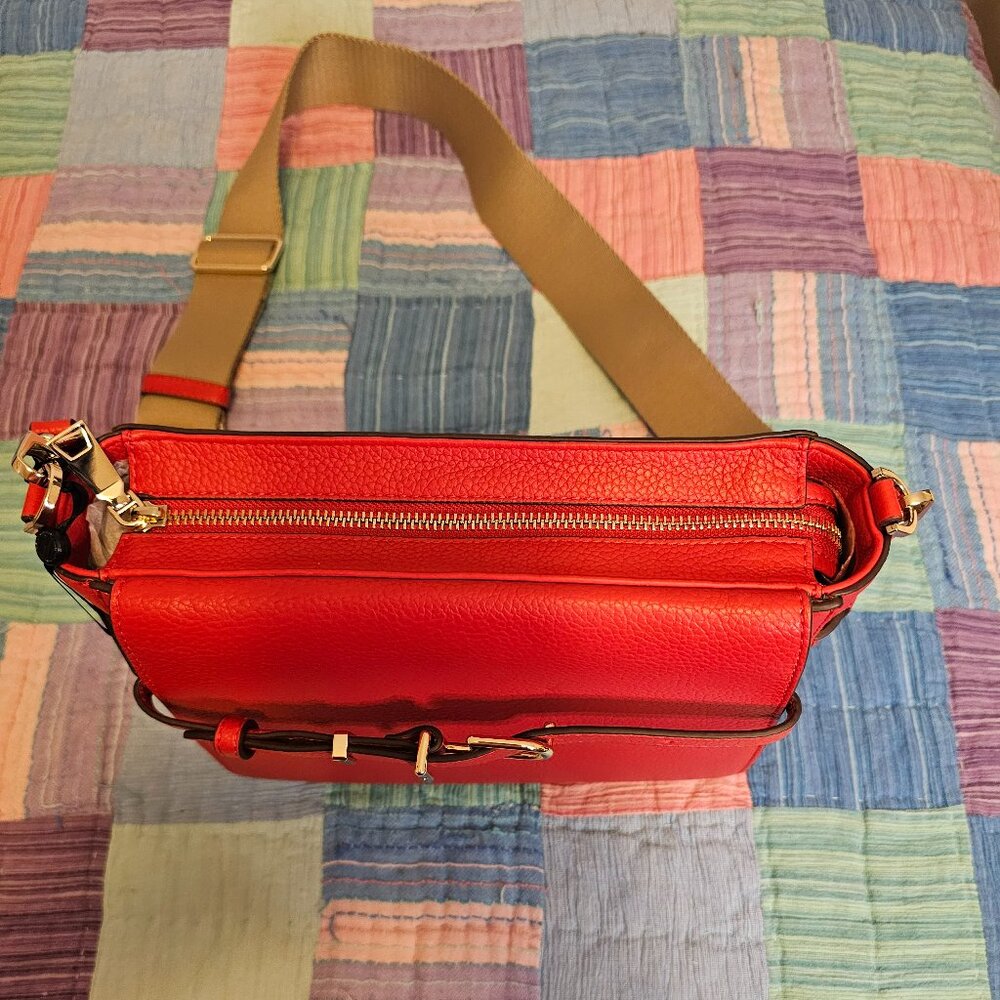 DKNY Penelope Small Flap Crossbody - Chili, NWT - Picture 8 of 10